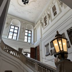 Prunksaal der Österreichischen Nationalbibliothek - Stairs up to the library main hall