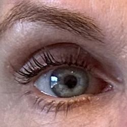 These are my natural lashes enhanced by lash serum (bought from Sue), tined and curled - no need for mascara! Best thing EVER!