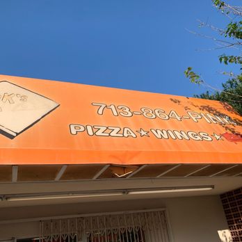 Pink's Pizza - Very depressing signage - Pizza Near Me - Houston, Texas