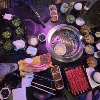 Hungry Cow - First serving of premium set. - Korean Near Me - Fremont, California
