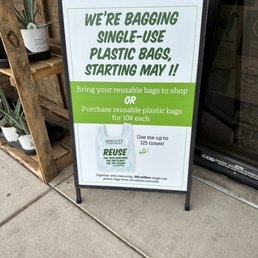 Love it! They're "bagging" single-use plastic bags. Love it! They're "bagging" single-use plastic bags.