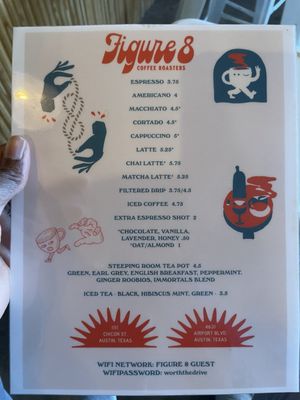 Menu photo 2 Figure 8 Coffee Purveyors Austin, TX Menu photo 2 Figure 8 Coffee Purveyors Austin, TX