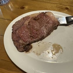 Mavericks - This little piece of meat cost me $38. They call this a prime rib. Disgrace.
