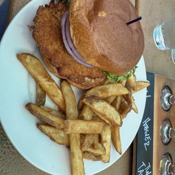 Upland FSQ Brewery - Hoosier Classic Tenderloin Sandwich - Brewpubs Near Me - Indianapolis, Indiana Upland FSQ Brewery - Hoosier Classic Tenderloin Sandwich - Brewpubs Near Me - Indianapolis, Indiana