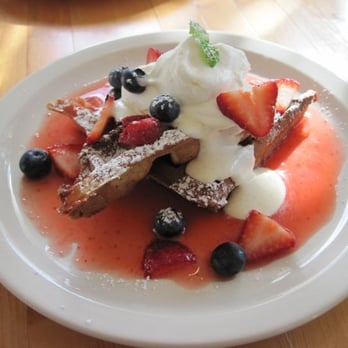Cream Pot - Strawberries and Blueberries Waffles - Breakfast & Brunch Near Me - Honolulu, Hawaii Cream Pot - Strawberries and Blueberries Waffles - Breakfast & Brunch Near Me - Honolulu, Hawaii