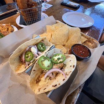 The Brass Tap - 2 Grilled Poblano Chicken Tacos - Chicken Wings Near Me - Baltimore, Maryland