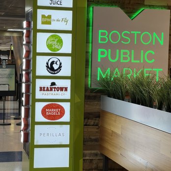 Boston Public Market - The "heads-up-- approaching a treat" marker - Food Court Near Me - Boston, Massachusetts