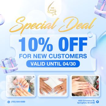 Oh Nails and Spa - 10% OFF for New Customers! - Nail Salons Near Me - Springfield, Virginia Oh Nails and Spa - 10% OFF for New Customers! - Nail Salons Near Me - Springfield, Virginia