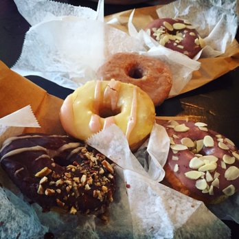 Dun-Well Doughnuts - Chocolate pecan, strawberry + banana, blueberry + almond! - Donuts Near Me - Brooklyn, New York Dun-Well Doughnuts - Chocolate pecan, strawberry + banana, blueberry + almond! - Donuts Near Me - Brooklyn, New York