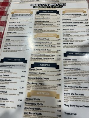 Menu photo 1 Dick's Uptown Cafe Cedar Hill, TX