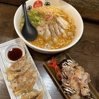 Umenoya - a bowl of ramen and a plate of chicken - Ramen Near Me - Torrance, California Umenoya - a bowl of ramen and a plate of chicken - Ramen Near Me - Torrance, California