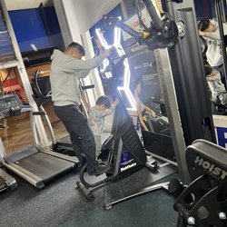 All American Fitness - My cutie pies trying out equipment together