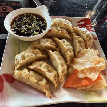 eHotPot - Fried Chicken Dumplings (10).  Tasty and loved the side sauce - Hot Pot Near Me - Tucson, Arizona