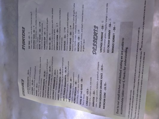 Menu photo 4 Vintage Cantina Green Bay, WI Menu photo 4 Vintage Cantina Green Bay, WI