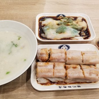 Yin Ji Chang Fen - Sliced fish congee, fried dough and shrimp/chives chang fen - Chinese Near Me - Toronto, Ontario Yin Ji Chang Fen - Sliced fish congee, fried dough and shrimp/chives chang fen - Chinese Near Me - Toronto, Ontario