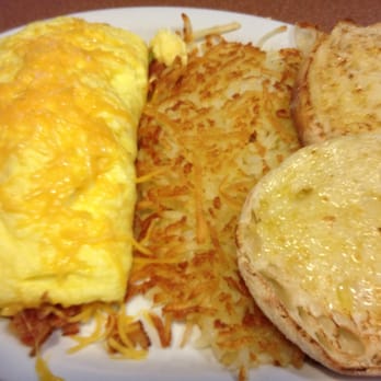 Denny's - Build ur own omlette with bacon cheddar avocado, hashbrown, English muffin - Diners Near Me - Rancho Palos Verdes, California Denny's - Build ur own omlette with bacon cheddar avocado, hashbrown, English muffin - Diners Near Me - Rancho Palos Verdes, California