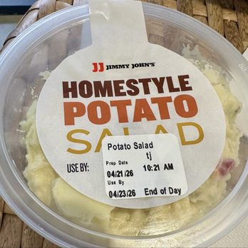 Jimmy John's - HOME STYLE POTATO SALAD - Sandwiches Near Me - Winston-Salem, North Carolina Jimmy John's - HOME STYLE POTATO SALAD - Sandwiches Near Me - Winston-Salem, North Carolina