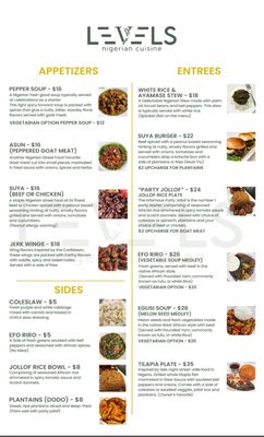 Menu photo 5 Levels Nigerian Cuisine Saint Louis, MO Menu photo 5 Levels Nigerian Cuisine Saint Louis, MO