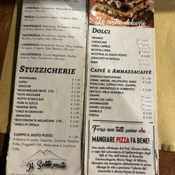 Al Solito Posto - Menu