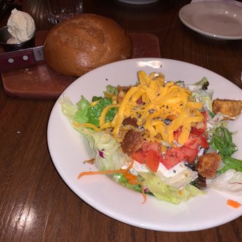 Saltgrass Steak House - Dinner Salad with Ranch Dressing - Steakhouses Near Me - Fort Worth, Texas Saltgrass Steak House - Dinner Salad with Ranch Dressing - Steakhouses Near Me - Fort Worth, Texas