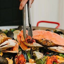 Carriage House Events and Catering - A seafood feast fit for royalty.