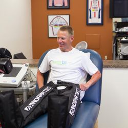 Endurance Rehabilitation - Normatec Recovery Boots to reduce soreness and swelling.