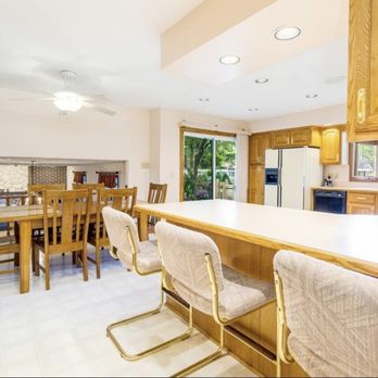 Granite - Before - Pink countertops - Countertop Installation Near Me - Oswego, Illinois
