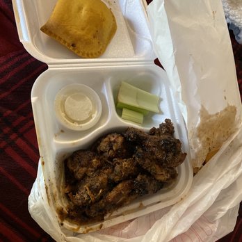 Caribbean Delights - Jerk wings and beef patty - Caribbean Near Me - Omaha, Nebraska