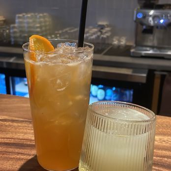 Huuma - Yuzu sake (right) - Cocktail Bars Near Me - New York, New York
