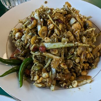 Aladdin Food Express - Laphet Thoke (Tea Leaf Salad) - Halal Near Me - Fort Wayne, Indiana