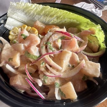 Peruvian Corner Hawaii - Mahi-mahi ceviche. The one thing about inflation is this was $25 after tax!   Good lord!!!! - Peruvian Near Me - Waialua, Hawaii