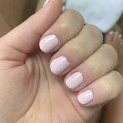 My Dream Hair Studio - No cuticles cut. Nailpolish all over my nails.