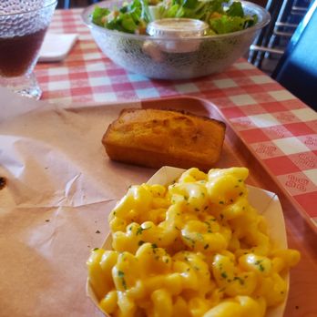 Dunny's BBQ - Macaroni salad and cornbread sides - Barbeque Near Me - Fall River, Massachusetts