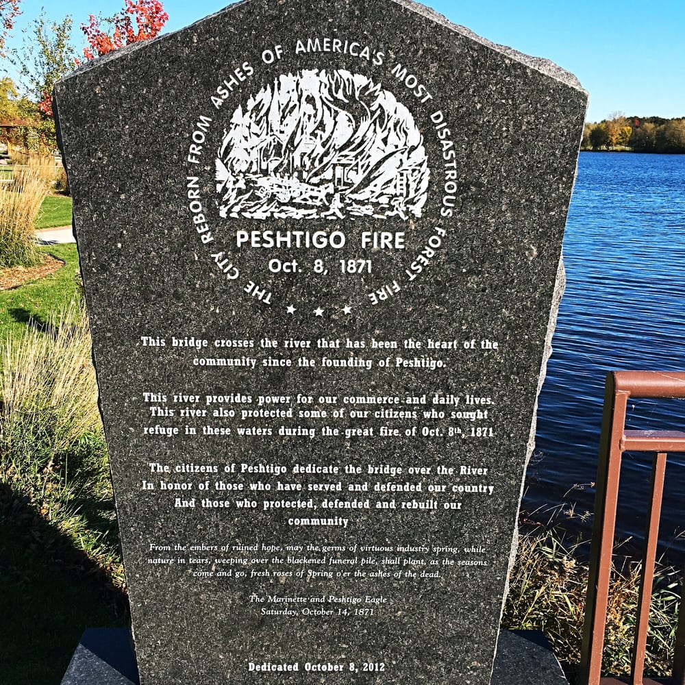 RIVERFRONT PARK Updated October 2024 French St, Peshtigo, Wisconsin