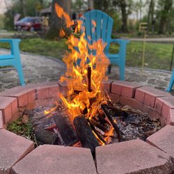 Green Lake Campground - Nice little fire at GLC
