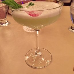 a cocktail in a coupe glass