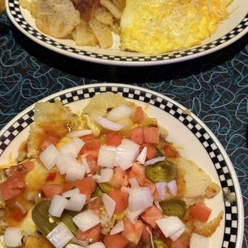 Speed Trap Diner - Breakfast "nachos" and Elmore omelette. Delicious! - Diners Near Me - Woodville, Ohio
