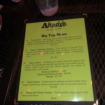 El Arroyo - the cater menu - Mexican Near Me - Arlington, Texas