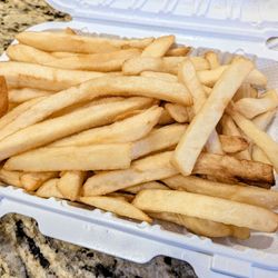 Golden Dragon - Elmwood - Surprisingly good fries at Golden Dragon! The large is $5.25, an excellent price for frozen-to-fried fries in this area.