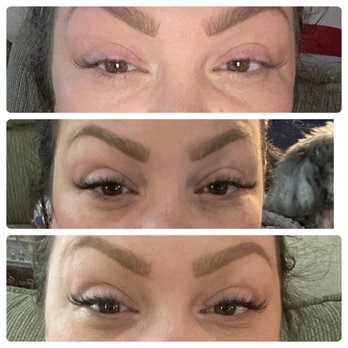 Deka Lash - Before, after and one week later - Eyelash Service Near Me - Campbell, California