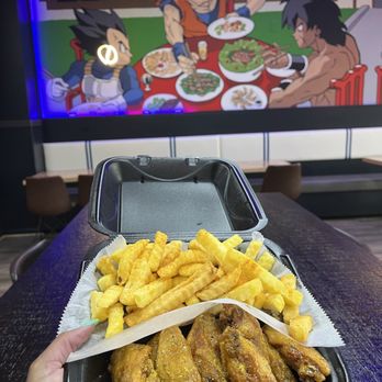 J Buffalo Wings - Honey lemon pepper wings and fries - Burgers Near Me - Marietta, Georgia J Buffalo Wings - Honey lemon pepper wings and fries - Burgers Near Me - Marietta, Georgia