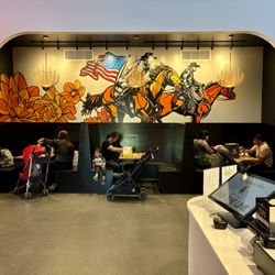 Shootz - Some of the indoor seating directly across from Shootz.