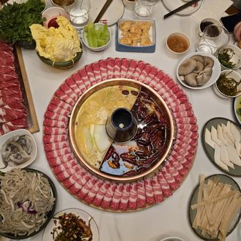 Beijing Hot Pot 京门铜火锅 - Our hotpot with 2 soup bases - Hot Pot Near Me - Flushing, New York Beijing Hot Pot 京门铜火锅 - Our hotpot with 2 soup bases - Hot Pot Near Me - Flushing, New York