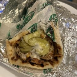 Pita Gourmet - Garlic chicken wrap with pickles