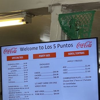 Los Cinco Puntos - Menu 2/3/25 - Mexican Near Me - Los Angeles, California Los Cinco Puntos - Menu 2/3/25 - Mexican Near Me - Los Angeles, California