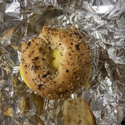 Everything bagel sandwich