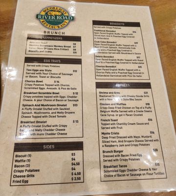 Menu photo 1 Boudreaux's River Road Restaurant Saint Rose, LA