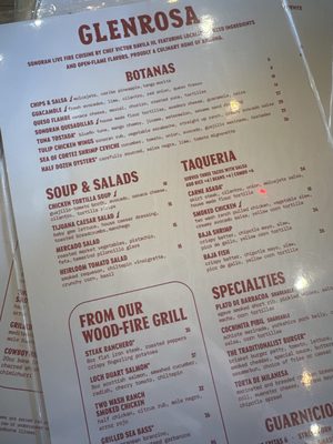 Menu photo 8 Glenrosa Restaurant Tempe, AZ