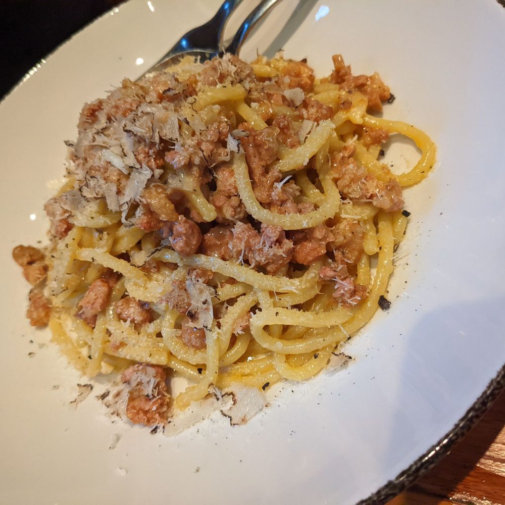Terroni - Tonnarelli alla norcina - Italian Near Me - Toronto, Ontario Terroni - Tonnarelli alla norcina - Italian Near Me - Toronto, Ontario