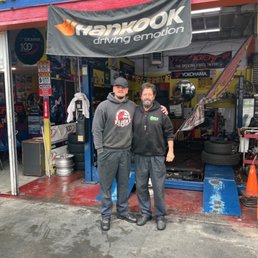 The guys at Rudy's tires!